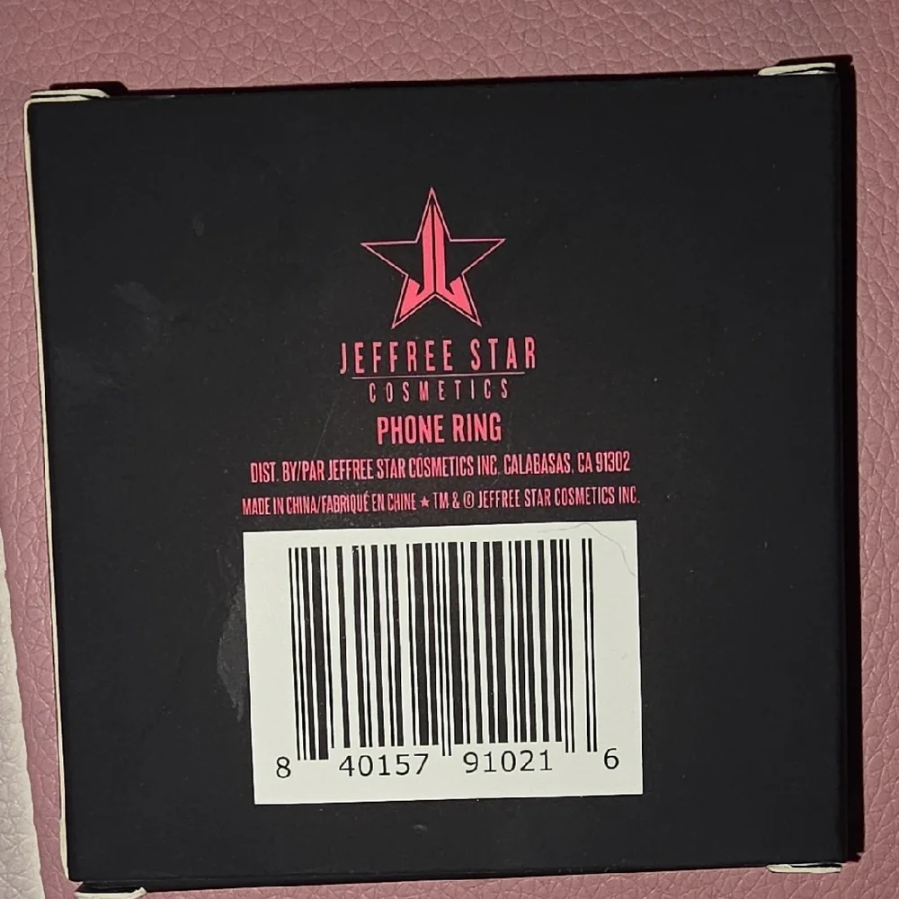 🌟 NIB Jeffree Star Cosmetics Black Star Phone Ring - Rare Mystery Box Item
